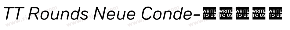 TT Rounds Neue Conde字体转换